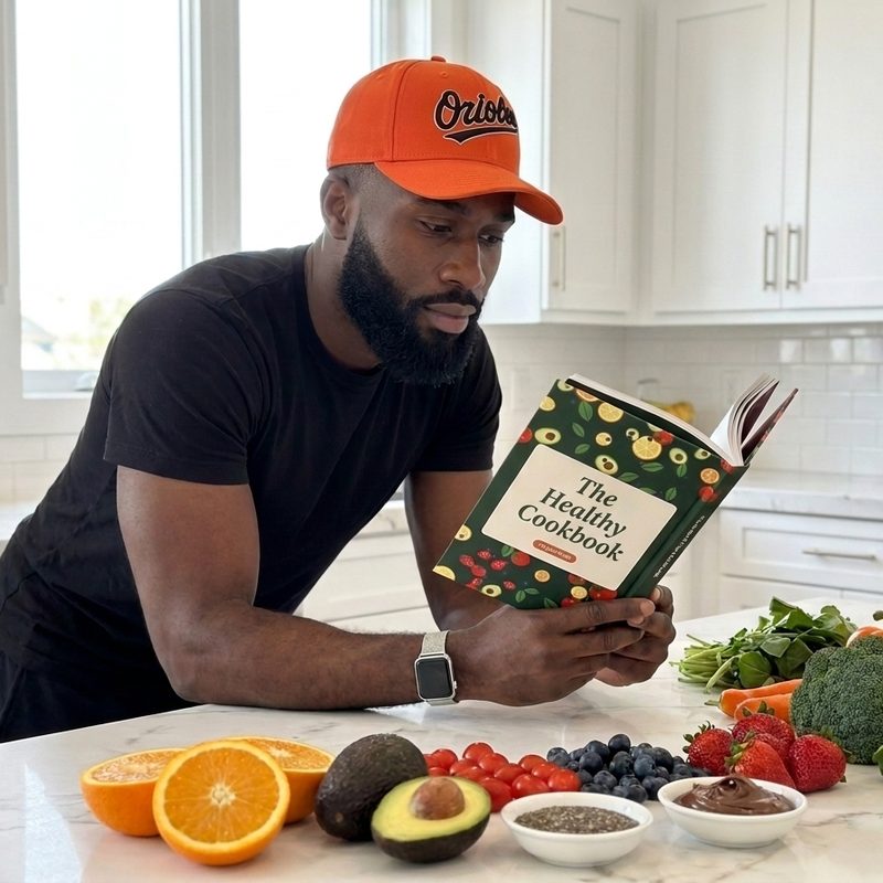 Tony reading The Simple Cookbook